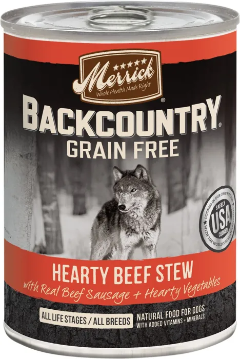 Backcountry Grain-free Hearty Beef Stew Canned Dog Food 12.7-oz