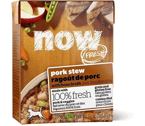 Now! Fresh Grain Free Pork Stew Recipe Wet Dog Food 12.5-Oz