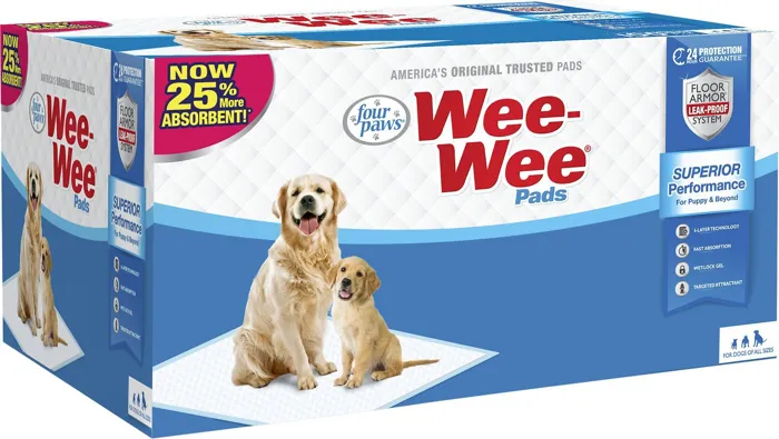 Wee-wee Absorbent Dog Pads 10-ct