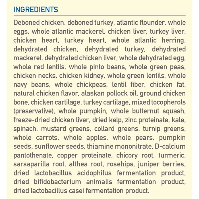 Dry Dog Food, Original, Biologically Appropriate & Grain Free 25-lb