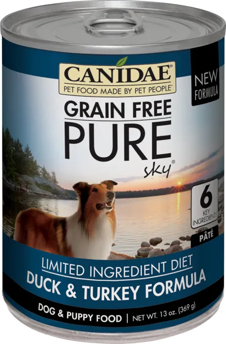 Grain-free Pure Sky Duck & Turkey Formula Canned Dog Food 13-oz