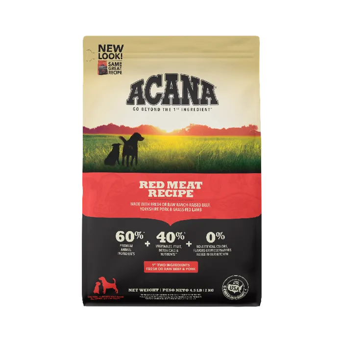 Heritage Dry Dog Food, Red Meat, Grain Free 4.5-lb