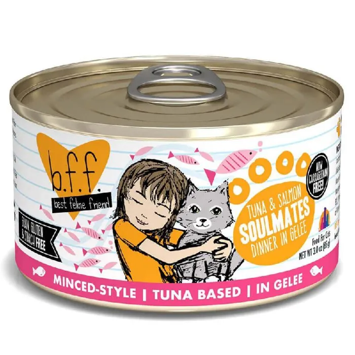 Bff Tuna & Salmon Soulmates In Gelee Canned Cat Food 3-oz