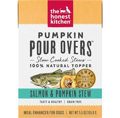 Pumpkin Pour Overs Salmon & Pumpkin Stew Wet Dog Food Topper 5.5-oz
