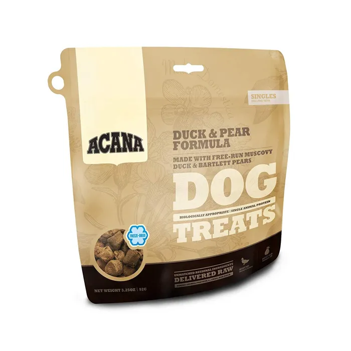 Singles Limited Ingredient Freeze-dried Dog Treats, Duck & Pear, Biologically Appropriate & Grain Fr
