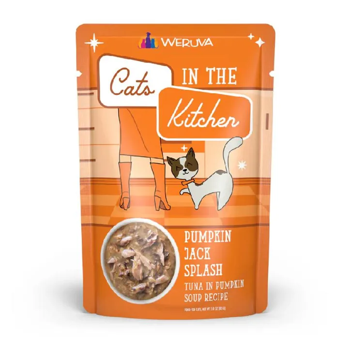 Cats In The Kitchen Pumpkin Jack Splash Pouches Wet Cat Food 3-oz