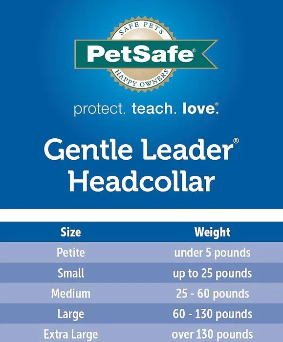 Gentle Leader Headcollar, No-pull Dog Collar Medium Royal Blue