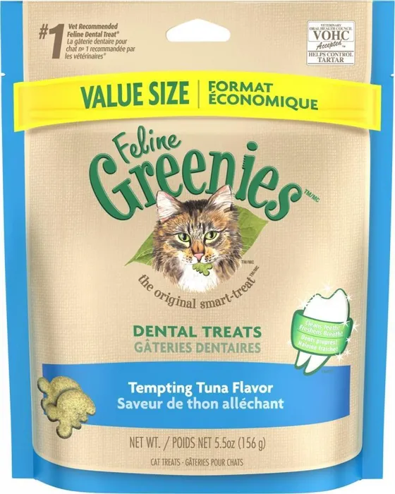 Feline Dental Tempting Tuna Flavor Cat Treats 11-Oz