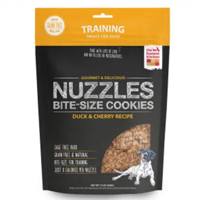 Nuzzles Grain-free Duck & Cherry Recipe Cookie Dog Treats 12-oz