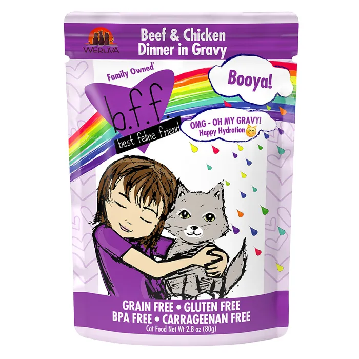 Bff Omg Pouch Beef & Chicken Booya! 2.8-oz