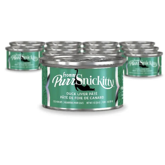 Fromm Cat Can Purrsnickitty Pate' Duck Liver 3-oz