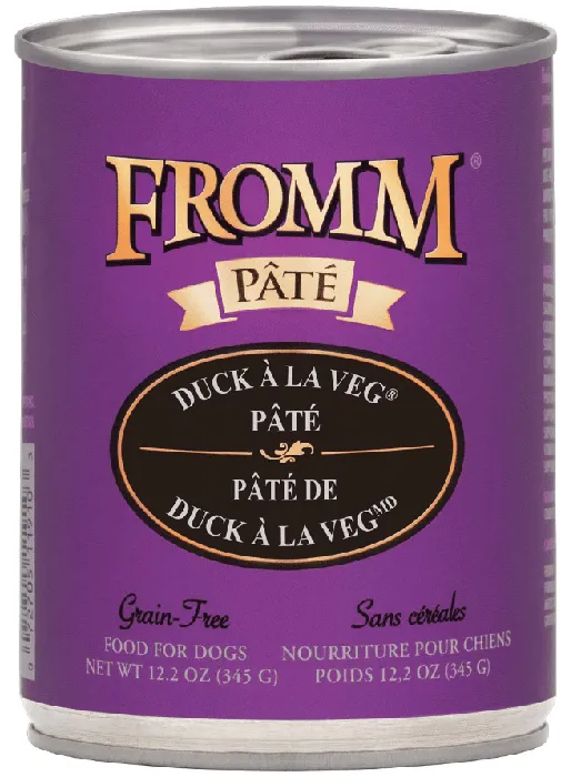 Pate Grain Free Duck A La Veg Canned Dog Food 12.2-oz