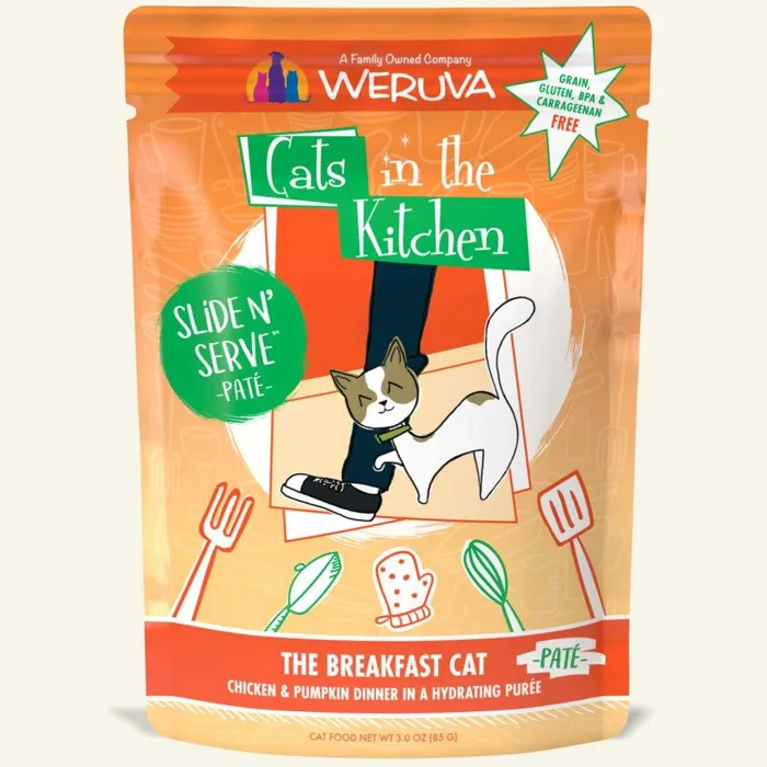 Breakfast Cat Chkn & Ppkn Slide'n Serve Pouch 3-oz