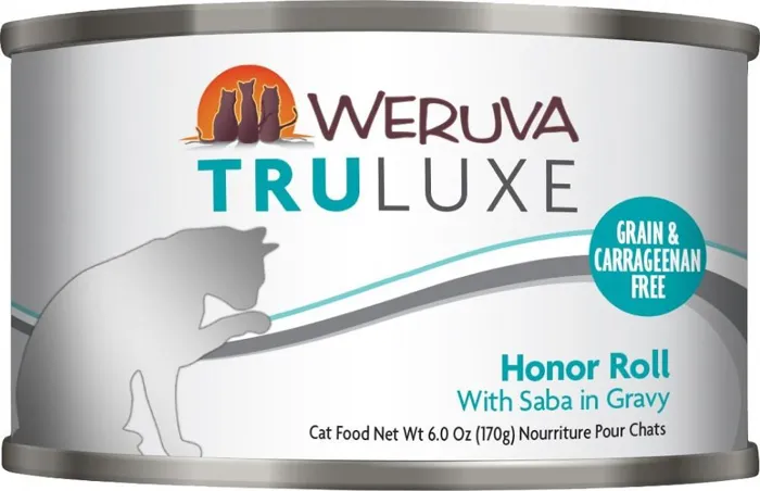 Truluxe Honor Roll With Saba In Gravy Canned Cat Food 6-Oz