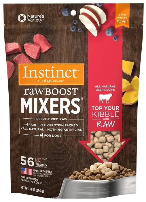 Instinct Raw Boost Mixers Gf Bf Fd Topper 14-oz