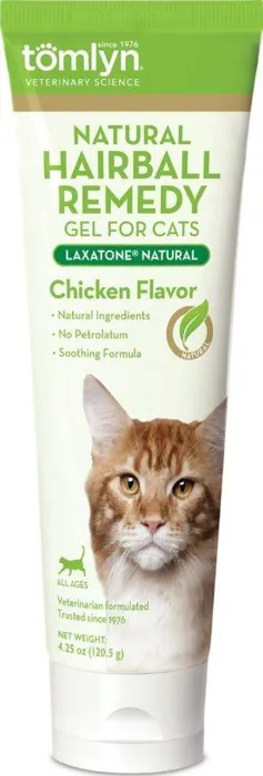 Laxatone Natural Hairball Remedy Gel For Cats 4.25-Oz