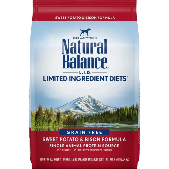 L.I.D. Limited Ingredient Diets Sweet Potato & Bison Dry Dog Food 26-Lb