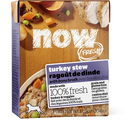 Now! Fresh Grain Free Turkey Stew Recipe Wet Dog Food 12.5-Oz