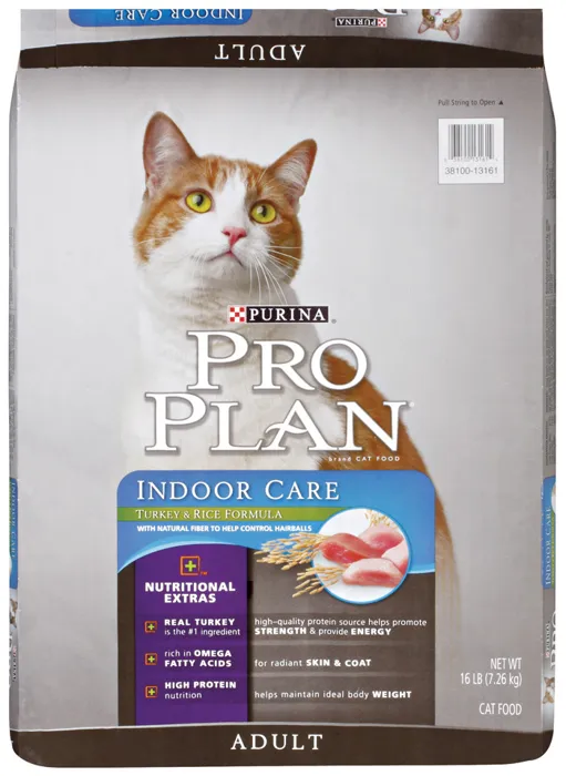 Proplan Cat Adult Indoor Turkey/rice 16 Lbs