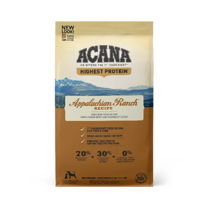 Acana Regionals Appalachian Ranch Grain-free Dry Dog Food 25-lb