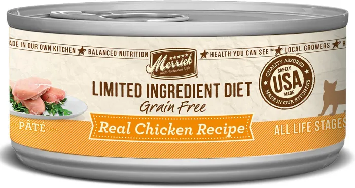 Limited Ingredient Diet Grain-Free Real Chicken Pate Recipe Canned Cat Food 5.5-Oz