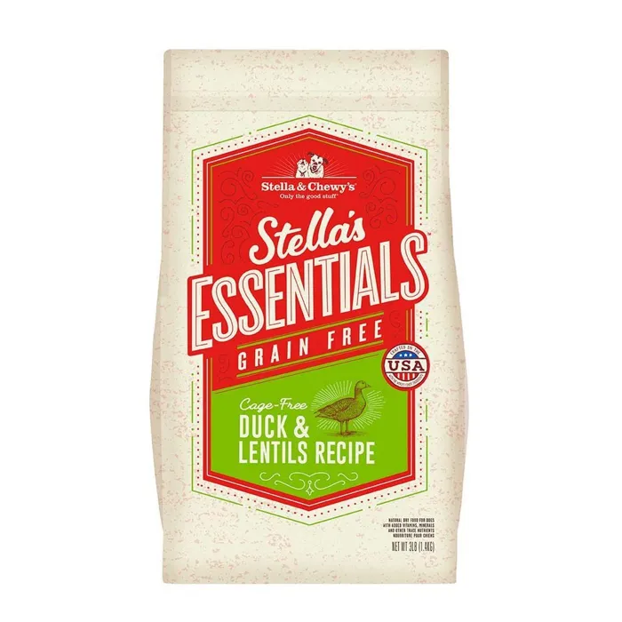 Essentials Grain Free Cage-Free Duck & Lentils Dog Food 3-Lb