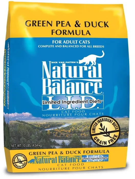 L.I.D. Limited Ingredient Diets Green Pea & Duck Dry Cat Food 5-Lb