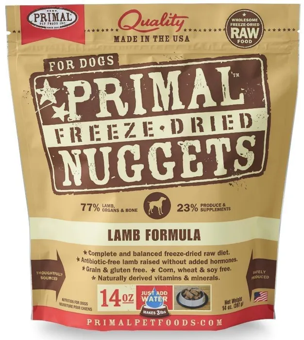 Freeze Dried Nuggets Grain Free Lamb Formula Dog Food 5.5-Oz