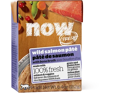 Now! Fresh Gf Slmn Pate W/bone Broth Cat 6.4-oz