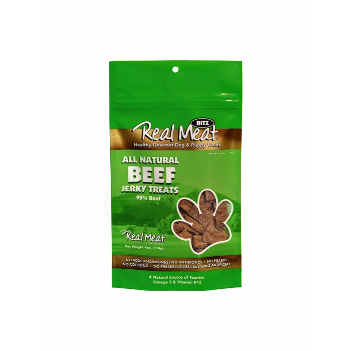 95% Beef Jerky Bitz Dog Treats 4-oz