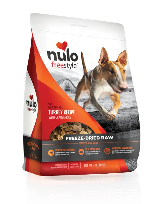 Freestyle Grain Free Beef, Turkey With Cranberries Recipe Freeze-Dried Raw Dog Food 5-Oz