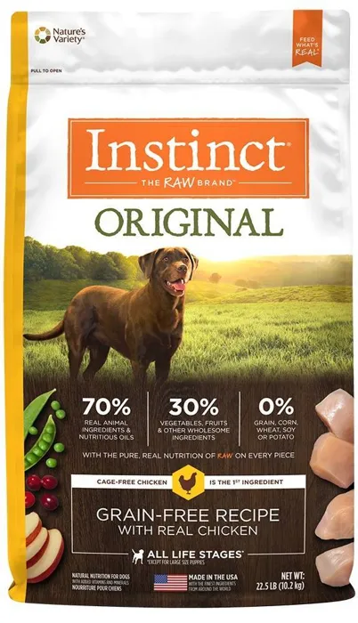 Instinct Original Gf W/ Real Chkn Nat Dog 22.5-lb