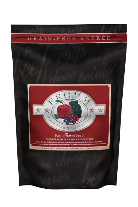 Four Star Grain Free Beef Frittata Veg Dry Dog Food 12-Lb