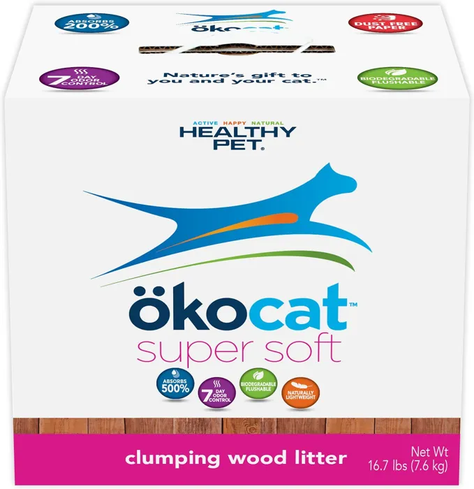 Super Soft Clumping Wood Cat Litter 7-lb