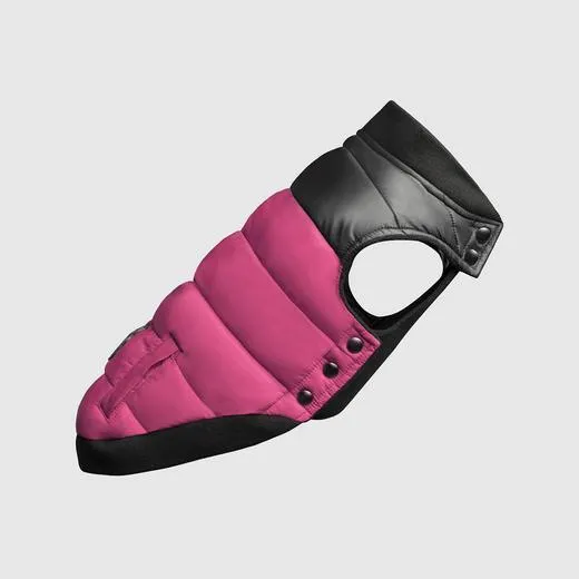 Summit Stretch Puffer Vest In Plum 20"