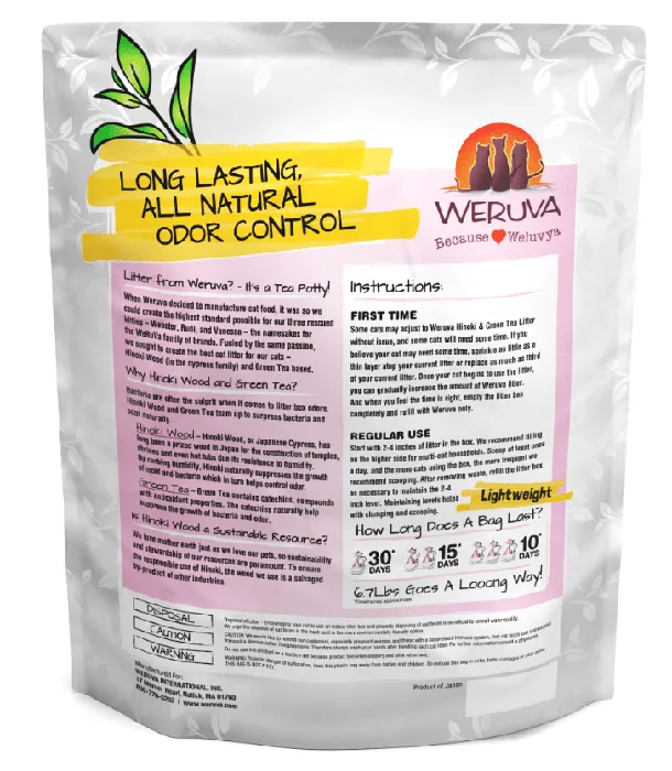 "It's A Tea Potty!" Hinoki Wood & Green Tea Cat Litter 11.7-Lb