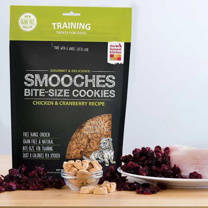 Smooches Grain-free Chicken & Cranberry Recipe Cookie Dog Treats 12-oz