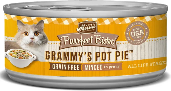 Purrfect Bistro Grain-Free Grammy'S Pot Pie Minced In Gravy Canned Cat Food 3-Oz