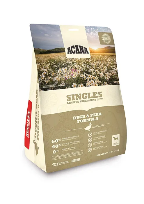 Acana Singles Limited Ingredient Diet Duck & Pear Formula Dry Dog Food 12-oz