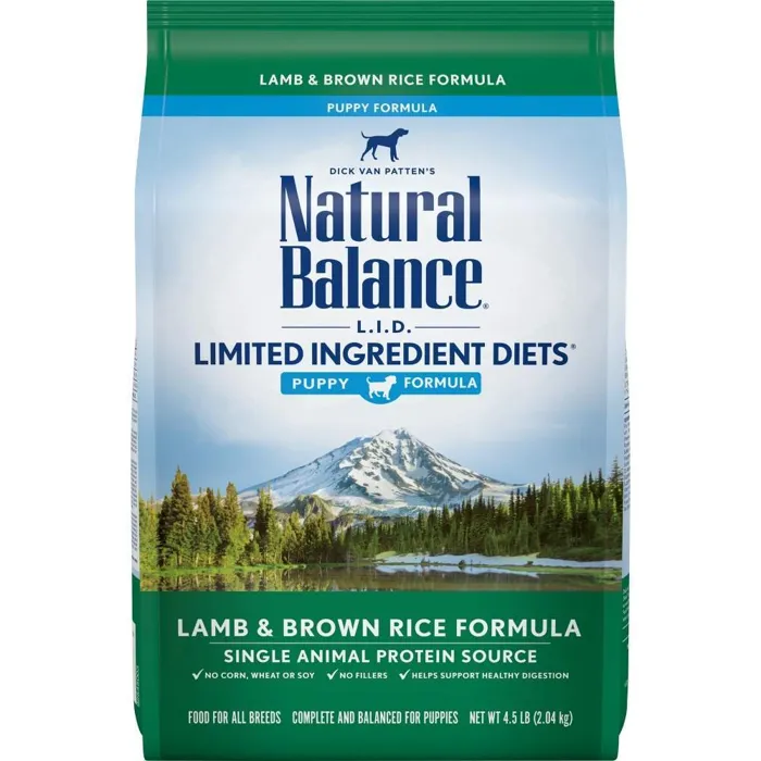 L.I.D. Limited Ingredient Diets Lamb & Brown Rice Puppy Formula Dry Dog Food 4.5-Lb