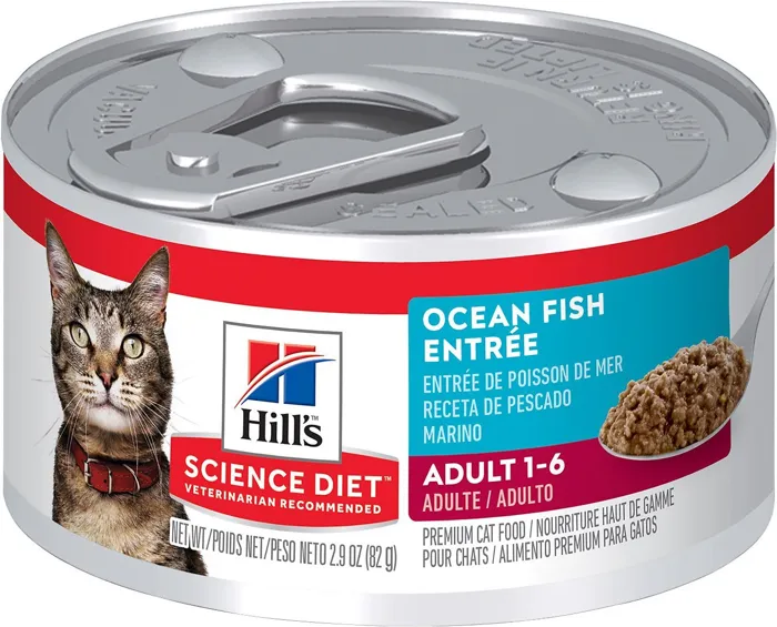 Adult Tender Ocean Fish Dinner Canned Cat Food 3-Oz