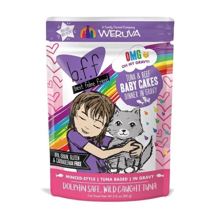 Bff Tuna & Bf Baby Cakes Pouches Wet Cat Food 3-oz