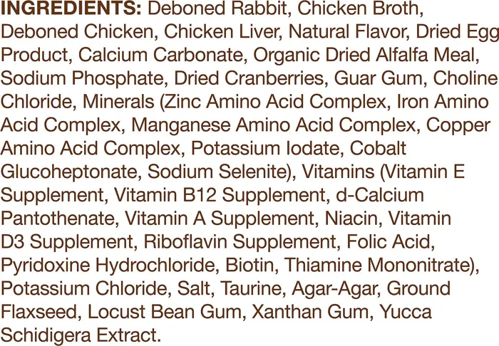 Purrfect Bistro Rabbit Pate Grain-free Canned Cat Food 3-oz