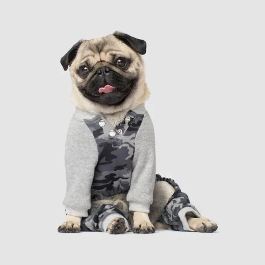 Frosty Fleece Sweatsuit In Black Camo 22"