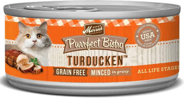 Purrfect Bistro Grain-free Turducken Minced In Gravy Canned Cat Food 3-oz