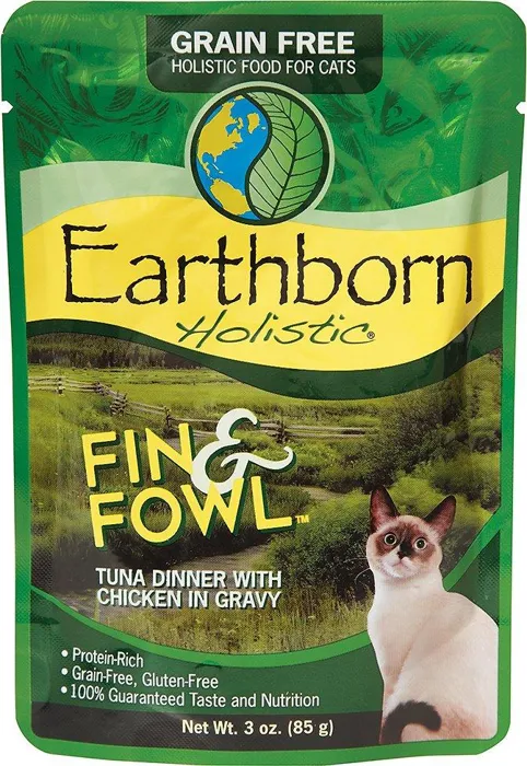 Fin & Fowl Tuna Dinner With Chicken In Gravy Grain-Free Cat Food Pouch 3-Oz