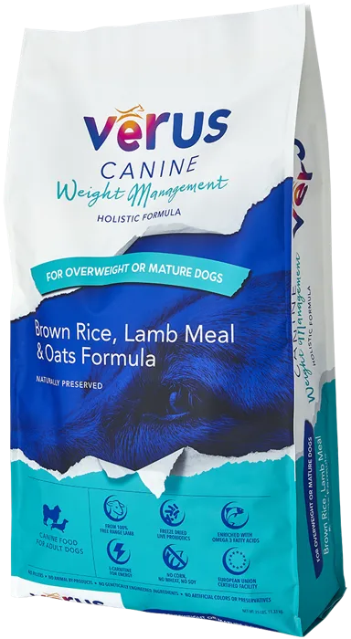 Weight Management Brown Rice, Lamb Meal & Oats Holistic Formula 30-Lb