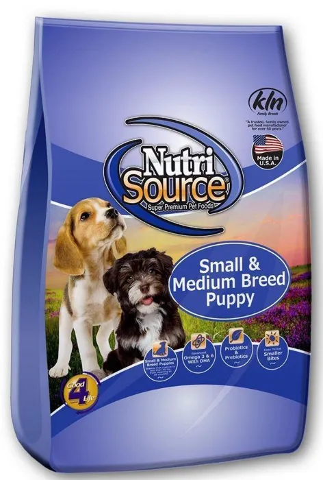 Small & Medium Breed Puppy Chicken & Rice Dry Dog Food 30-Lb