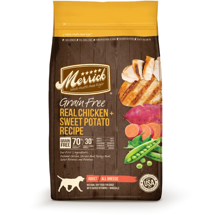 Grain Free Real Chicken & Sweet Potato Dry Dog Food 25-Lb