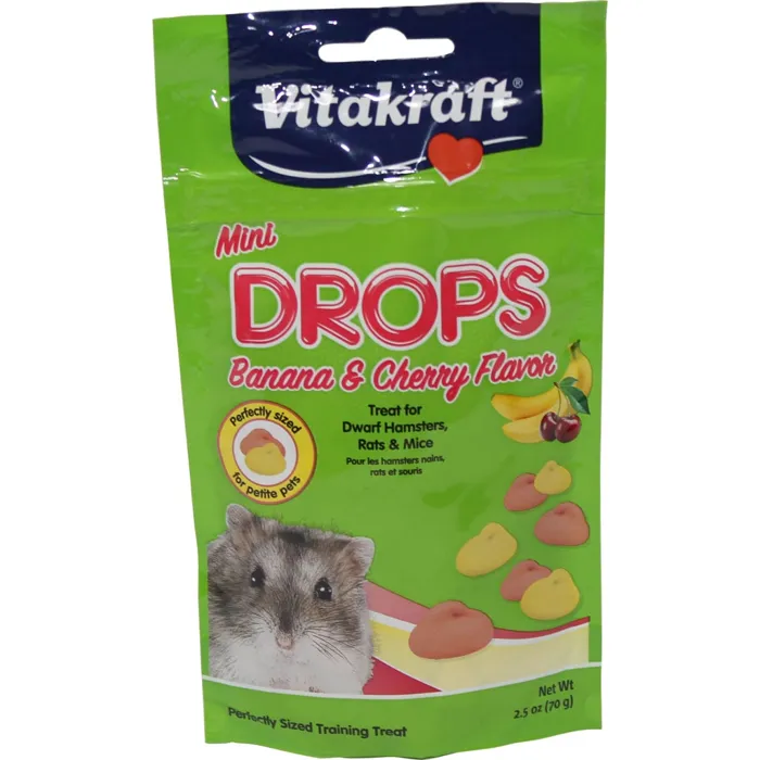 Banana & Cherry Mini Drops - Small Animals 2.5-oz